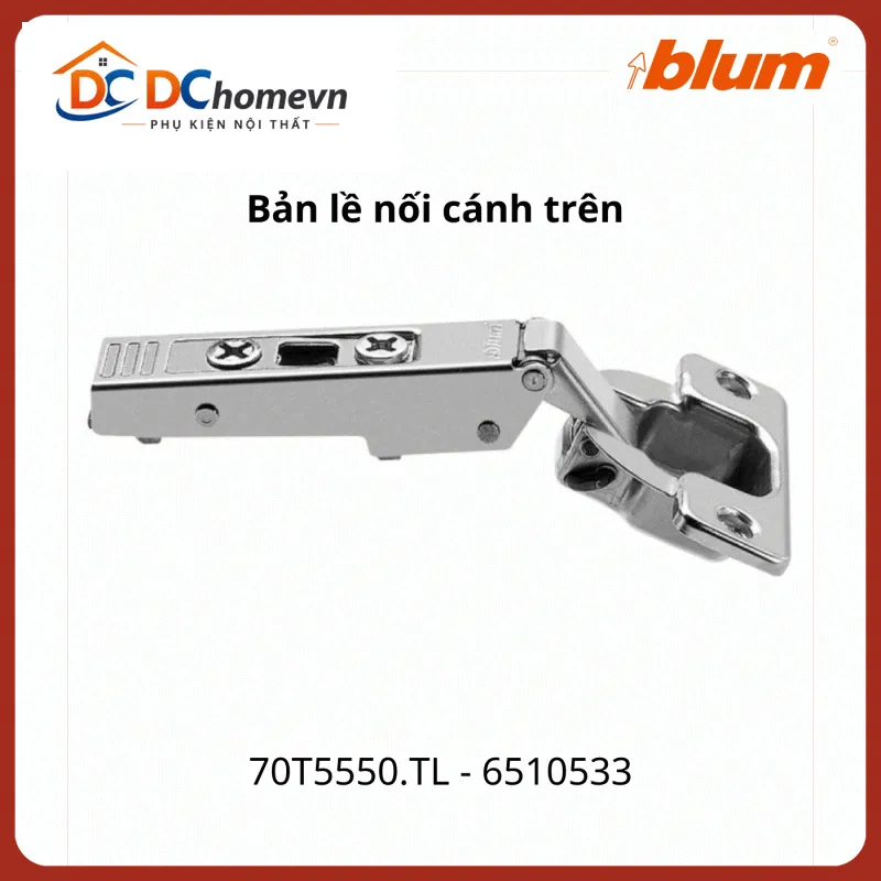 Bản Lề Nối Cánh Trên Blum CLIP Top 120° 1200mm 12kg 70T5550.TL 6510533