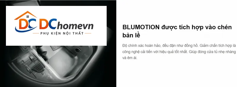 Bản lề tích hợp giảm chấn góc mở 107° 75B1650 3005399