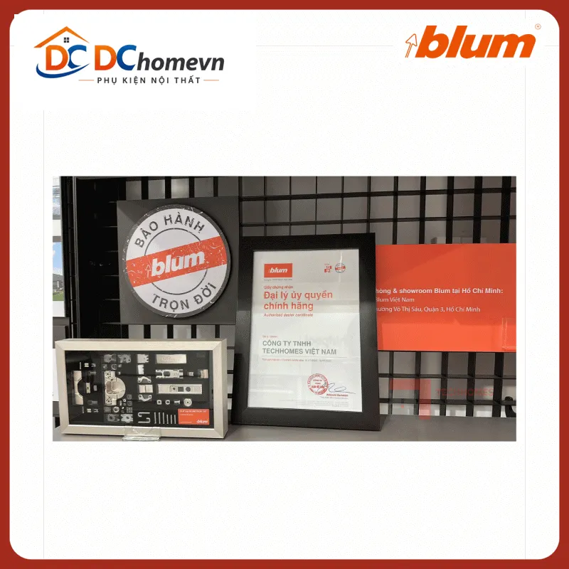 Bản lề Blum tích hợp giảm chấn góc mở 95° 71B950A 9350813