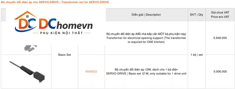 Bộ chuyển đổi điện áp Blum, 3649643