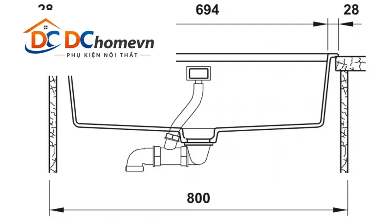 CHẬU ĐÁ ĐƠN HAFELE HS-GS7545 570.30.300