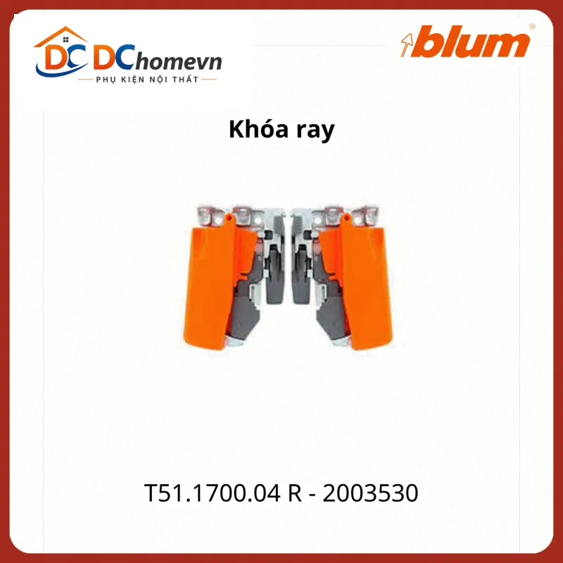 Khóa ray Blum TANDEM T51.1700.04 R 2003530, bên phải