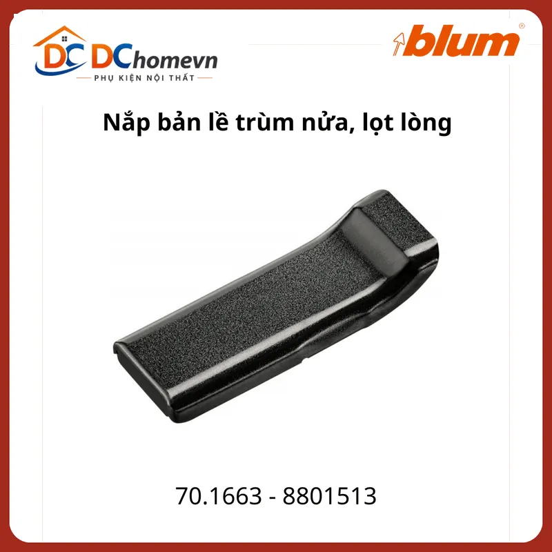 Nắp bản lề 70.1663 8801513 màu đen