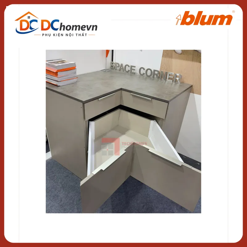 Ngăn kéo góc Blum SPACE CORNER X6 8557208