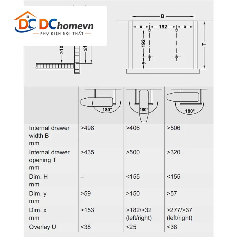 Kích thước CẦU LÀ HAFELE 568.60.964
