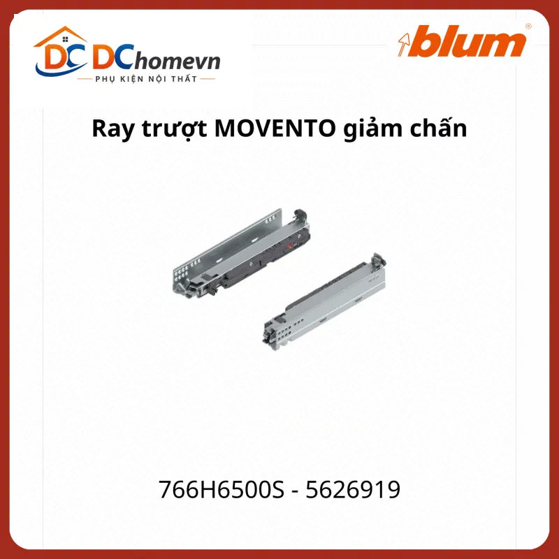 Ray trượt Blum MOVENTO 766H6500S 5626919, 60kg