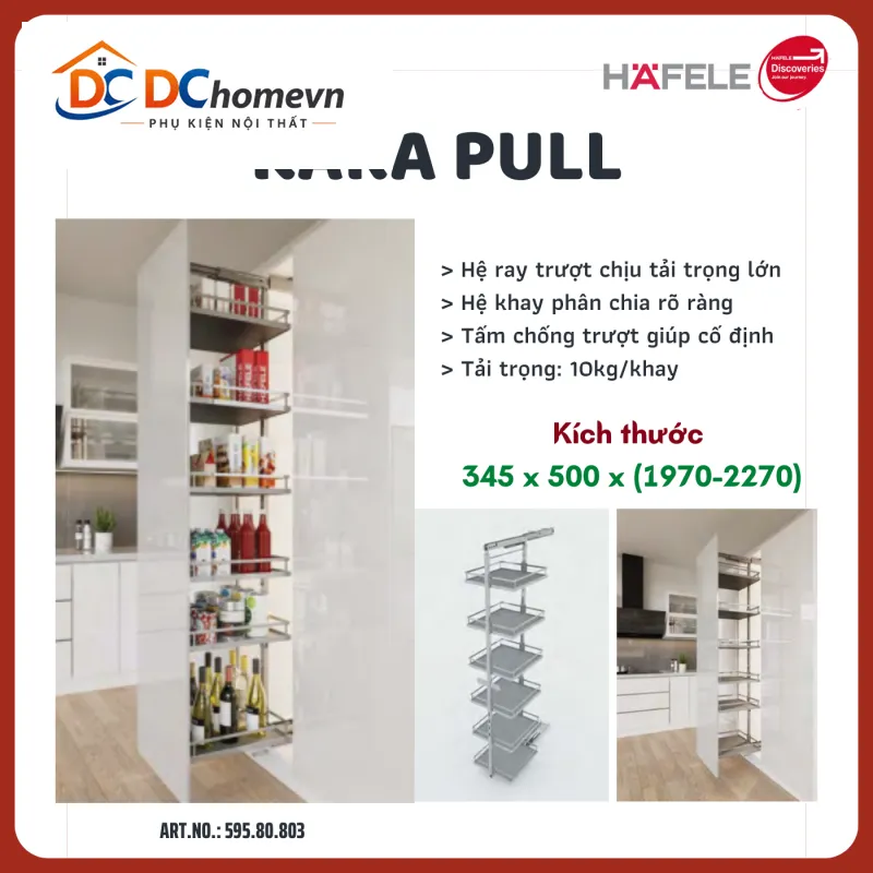 TỦ ĐỒ KHÔ HAFELE KOSMO KARA PULL 595.80.803