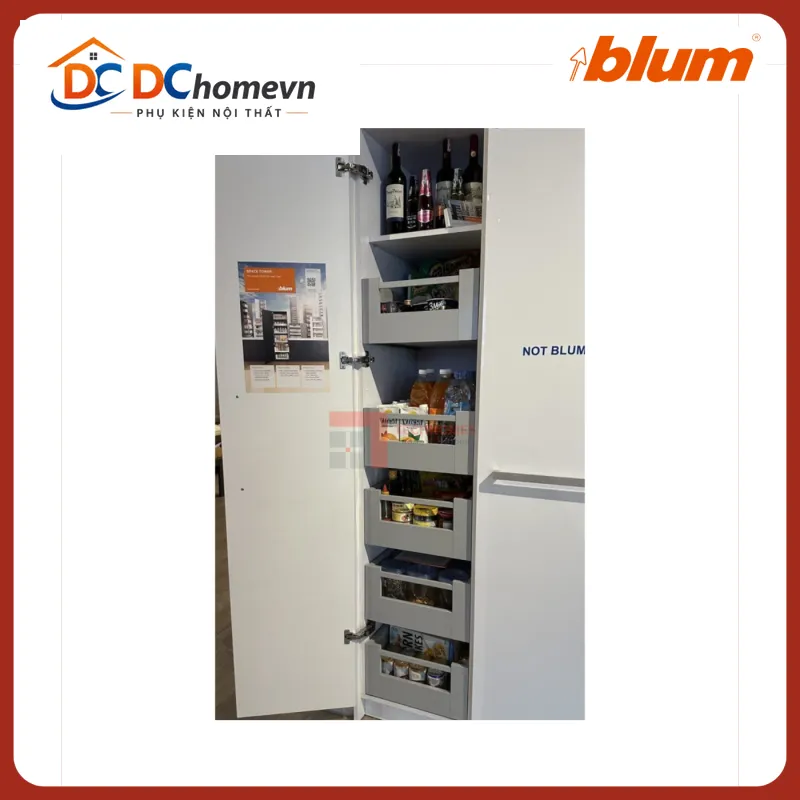 Tủ thực phẩm SPACE TOWER TANDEMBOX Y6 Blum 5194287 xám