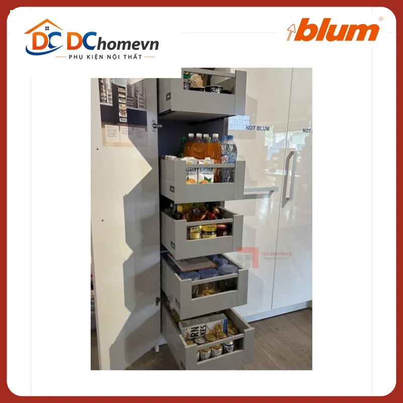 Tủ thực phẩm SPACE TOWER TANDEMBOX Y6 Blum 5194287 xám