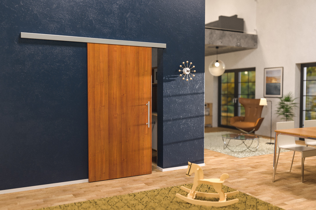 Ảnh sản phẩm – Bộ Phụ Kiện Cửa Trượt Hafele 120p 941.02.036, Không Giảm Chấn, 2 Mét