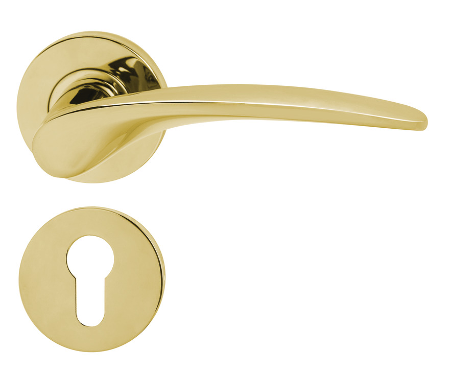 Ảnh sản phẩm – Tay Nắm Gạt Cửa Phòng Hafele Màu Vàng  903.98.147 Bộ